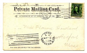 MA - Greenfield. Soldiers' Monument  (Private Mailing Card)