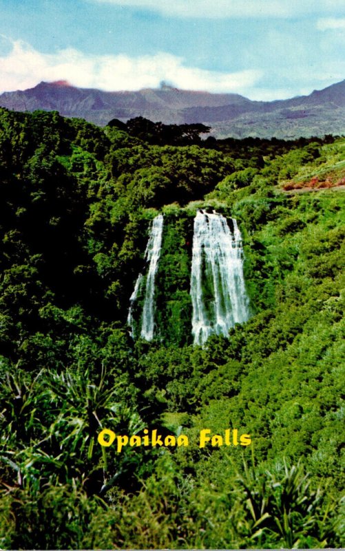 Hawaii Kauai The Opaikaa Falls