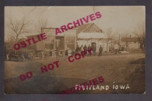 Fruitland IOWA RPPC 1913 GENERAL STORE Construction nr Muscatine Columbus Jct.