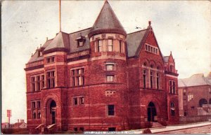 View of Post Office, Springfield OH c1914 Vintage Postcard L80