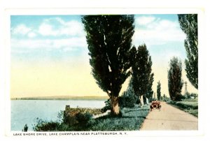 NY - Plattsburgh. Lake Shore Drive, Lake Champlain