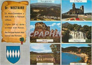 Modern Postcard Saint Nectaire (Puy de Dome) General view The church Murol Ch...