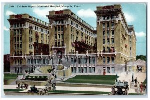 Memphis Tennessee TN Postcard Tri State Baptist Memorial Hospital Building 1913