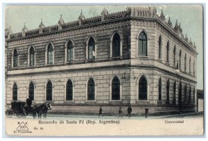 c1910 Memory University of Santa Fe Argentina Antique Unposted Postcard