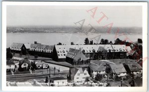 c1930s Tacoma, WA Birds Eye RPPC Puget Sound from Annie Wright School Photo A165