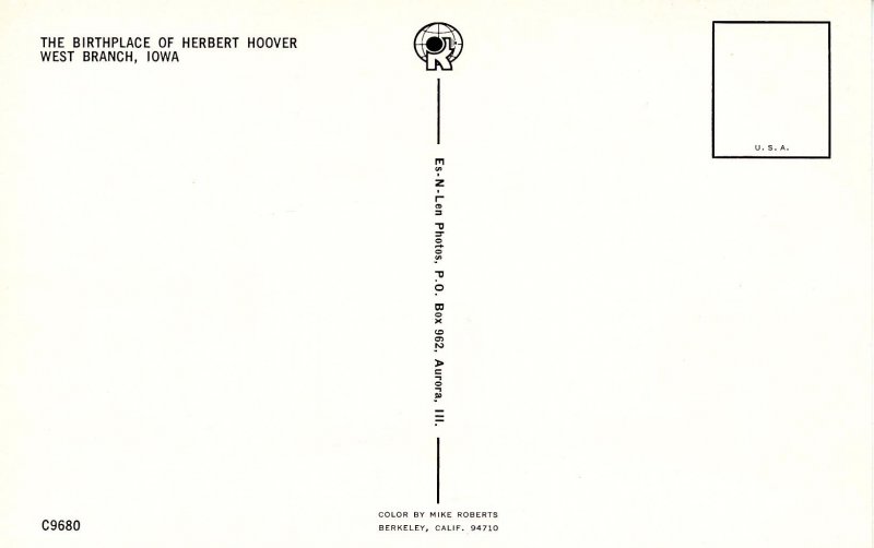 IA - West Branch. Birthplace of Herbert Hoover