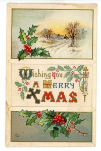 Greeting - Christmas, Xmas     (stained)