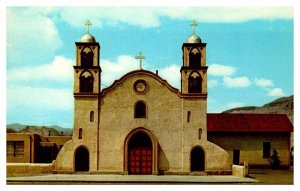 Postcard CHURCH SCENE Socorro New Mexico NM AP0268