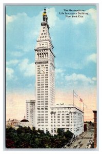 Metropolitan Life Insurance Building New York City NY NYC UNP DB Postcard O15