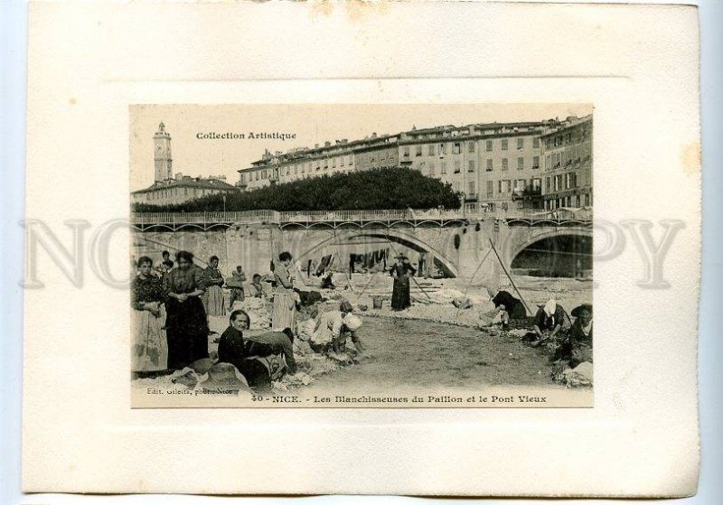 130597 France NICE Washerwomen Blanchisseuses du Paillon old