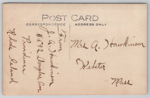 RPPC Rhode Island Dapper Jack Hawkinson Portrait Real Photo Postcard O21