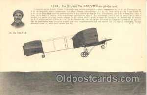 Early Air, Airplane Biplan De Salver Unused 