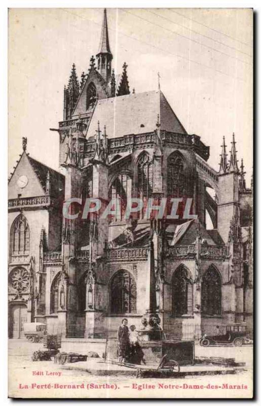 Old Postcard La Ferte Bernard (Sarthe) Eglise Notre Dame des Marais