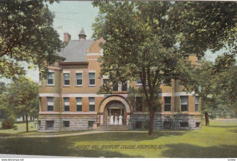 ROCKFORD, Illinois, 1911; Adams Hall, Rockfort College