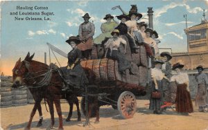 Lot182 hauling cotton and louisiana sugar new orleans la usa types carriage