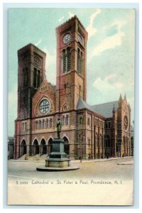 1905 Cathedral of St Peter and Paul Providence Rhode Island RI Postcard