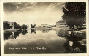 Reno NV University Lake Real Photo Postcard