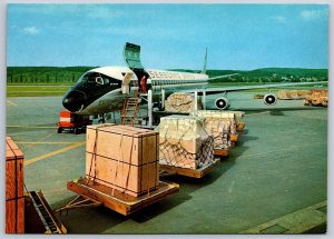 Airplane Postcard Seaboard World Airlines Airways Douglas DC-8-63F Cargo GC19