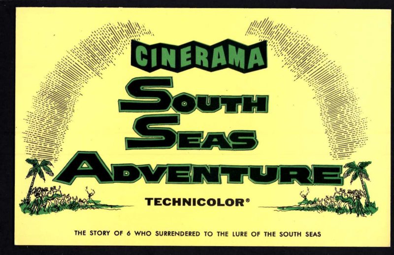 CINERAMA South Seas Adventure Technicolor Warner Theatre New York - Chrome