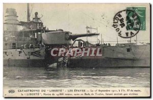Old Postcard Boat Catastrophe of Freedom wrecks