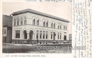 Lonrville Savings Bank Lohrville, Iowa, USA 1907 