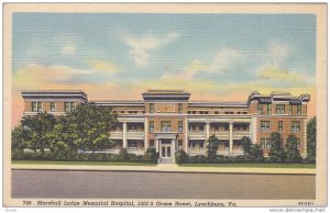 Marshall Lodge Memorial Hospital, Grace Street, Lynchburg, Virginia, 30-40´s