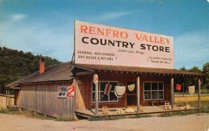 Renfro Valley Kentucky Country Store Pepsi Dr Pepper Sign Postcard AA71188