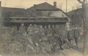 German military regiment group souvenir photo postcard