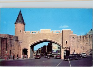 St John Gate Quebec PQ Canada Old City Kent Michel Photo Ektachrome Postcard Vtg 