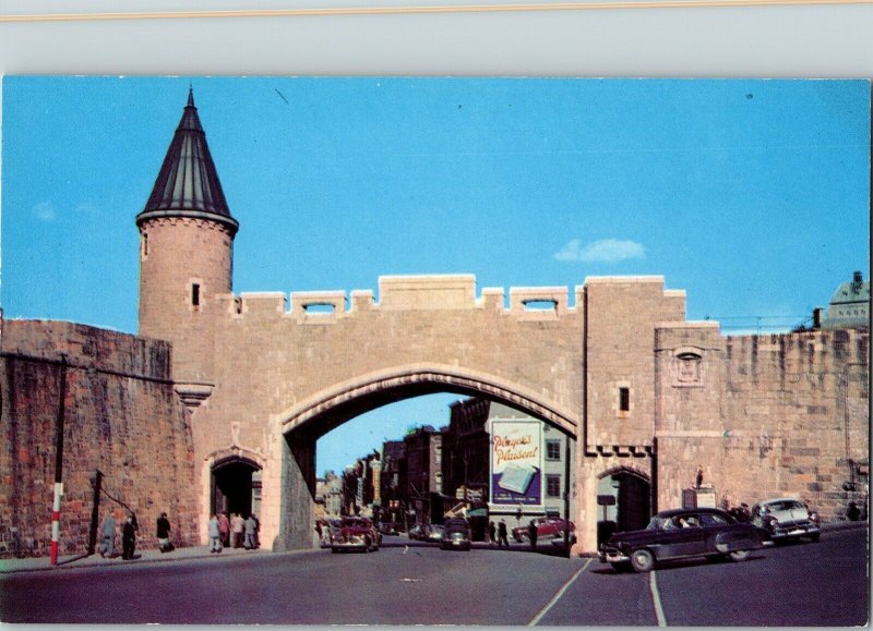 St John Gate Quebec PQ Canada Old City Kent Michel Photo Ektachrome Postcard Vtg 