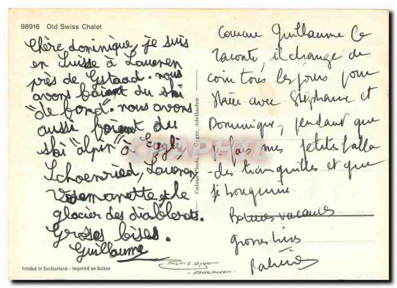 Postcard Modern Old Swiss Chalet