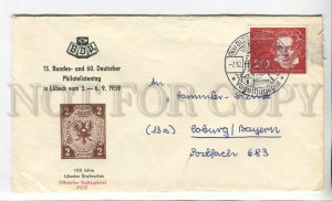 447897 GERMANY 1959 FDC special cancellations exhibition Beethoven stamp COVER