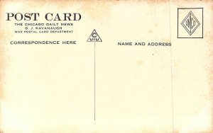 Kavanaugh War Postal,WW1 Era German Charge Fixed Bayonets, France, Old Postcard