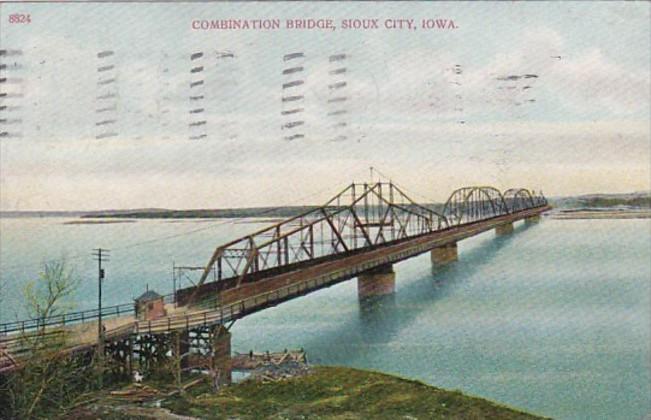 Iowa Sioux City Combination Bridge 1909