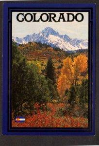 CO Mt Mount Sneffels San Juan Mountain Range Colorado Postcard