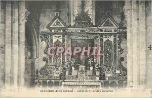 Postcard Old Cathedral Altar of Lescar N D Wins