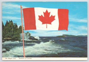 Flag Of Canada Waves Over Ocean~Maple Leaf The Emblem Of Canada~Continental PC
