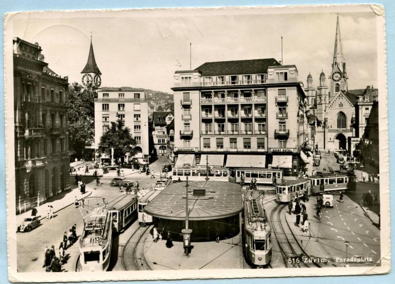 Switzerland - Zurich, Parade Place   *RPPC