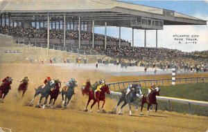 Race Track Atlantic City, New Jersey, USA Horse Racing Unused 