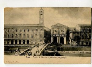 3151965 Italy PISA Bridge Ponte du Mezzo & Palace Palazzo OLD