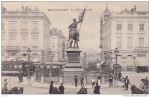 BRUXELLES, Belgium, 1900-1910's; La Place Royale