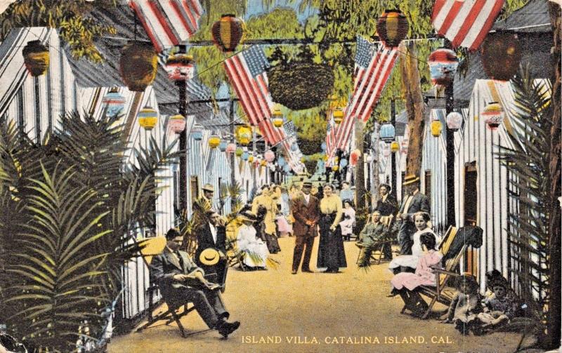 CATALINA ISLAND CALIFORNIA~ISLAND VILLA POSTCARD 1921