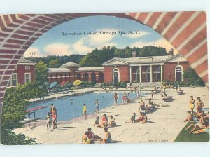 Linen SWIMMING POOL SCENE Saratoga Springs Spa New York NY AF2389