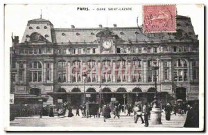 Paris - 8 - La Gare St Lazare - Old Postcard