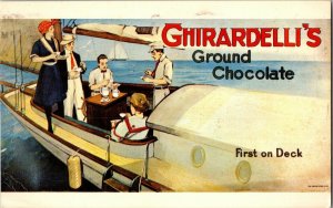 Ghirardelli Square Advertising, Ground Chocolate c1975 Vintage Postcard H67