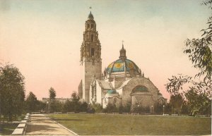 Hand Colored Postcard Panama Pacific Expo San Francisco California Building PPIE