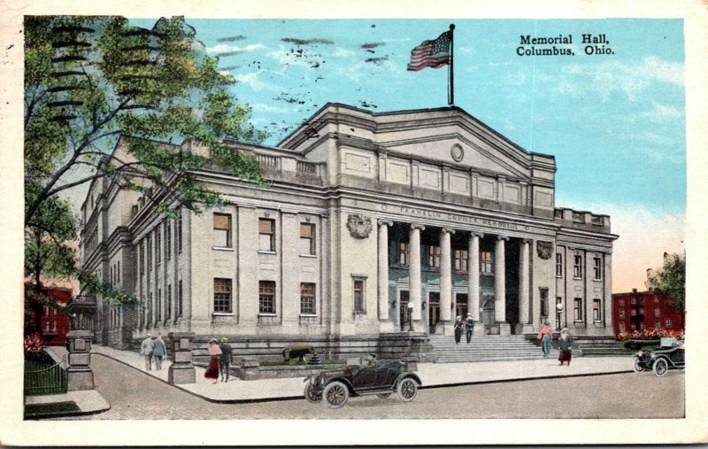 Ohio Columbus Memorial Hall 1927