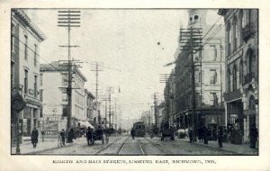 Eighth and Main Street looking East - Richmond, Indiana IN