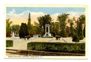 SC - Charleston. Scene in National Cemetery