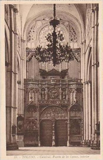 Spain Toledo Catedral Puerta de los Leones interior